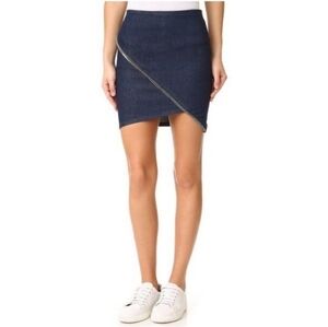 RtA Denim Asymmetrical Mini Skirt Size 8